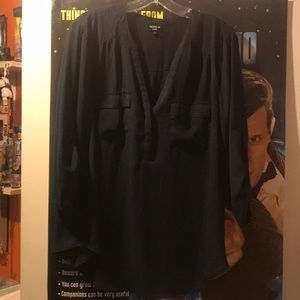 Torrid Navy Blue Blouse